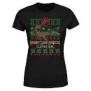 Jurassic Park Clever Girl Women's Christmas T-Shirt - Black