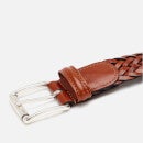 Anderson's Men's Woven Leather Belt - Brown