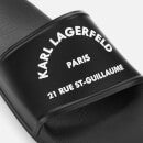 KARL LAGERFELD Men's Kondo Maison Karl Slide Sandals - Black