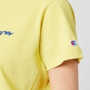 Champion Women's Big Script T-Shirt - Yellow - XS