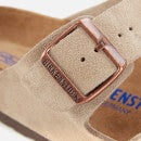 Birkenstock Men's Arizona Sfb Suede Double Strap Sandals - Taupe