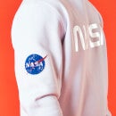Sweat-Shirt NASA Logo Metallique - Blanc - Unisexe
