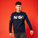 Sweat-Shirt NASA Logo Metallique - Bleu Marine - Unisexe