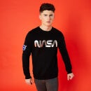 Sweat-Shirt NASA Logo Metallique - Noir - Unisexe