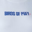 Emblem Sleeve Unisex Birds of Prey Sweatshirt - White