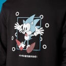 Sweat-shirt Run Through This! Sonic the Hedgehog - Noir - Unisexe