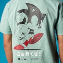 T-shirt Lets Go! Sonic the Hedgehog - Menthe Acid Wash - Unisexe