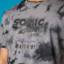 T-shirt Green Hill Sonic the Hedgehog - Noir Tie Dye - Unisexe
