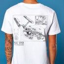 NCC 1701 Pocket Print Star Trek T-shirt - White