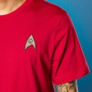 Embroidered Operations Badge Star Trek T-shirt - Red
