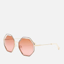 Chloé Women's Poppy Octagon Frame Sunglasses - Havana/Brick Rose