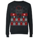 Star Wars Kylo Ren Ugly Holiday Women's Sweatshirt - Black