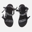 Arizona Love Women's Trekky Bandana Sandals - Black - UK 4
