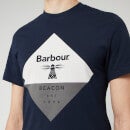 Barbour Beacon Men's Diamond T-Shirt - Navy - S