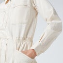 L.F Markey Women's Danny Long Sleeve Boilersuit - Ivory