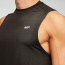 MP Moški osnovni kosi, funkcionalna daljša majica brez rokavov – črna - S