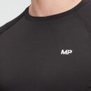 MP Moški osnovni kosi, funkcionalna majica s kratkimi rokavi – črna - XS