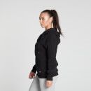 MP Sieviešu ikdienas apģērbs - džemperis ar kapuci un rāvējslēdzēju - Melns - XS