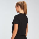 MP dámské zkrácené tričko s krátkým rukávem Essentials – Černé - XXS