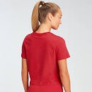 MP dámské zkrácené tričko s krátkým rukávem Essentials – Červené