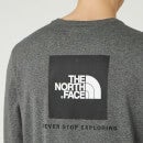The North Face Men's Long Sleeve Red Box T-Shirt - Medium Grey Heather - S