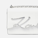KARL LAGERFELD Women's K/Signature Small Shoulder Bag - White