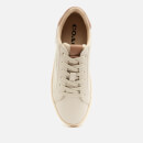 Coach Women's ADB Leather/Suede Cupsole Trainers - Chalk/Taupe