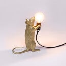 Seletti Standing Mouse Lamp - Gold