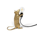 Seletti Standing Mouse Lamp - Gold