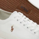 Polo Ralph Lauren Men's Longwood Leather Low Top Trainers - White/White - UK 7