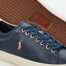 Polo Ralph Lauren Men's Longwood Perforated Leather Low Top Trainers - Newport Navy