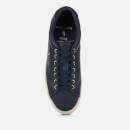 Polo Ralph Lauren Men's Longwood Perforated Leather Low Top Trainers - Newport Navy