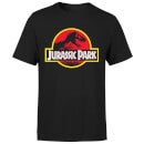 Maglietta da Uomo di Jurassic Park con logo classico - Nero