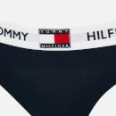 Tommy Hilfiger Women's Original Cotton Thong - Navy Blazer - M