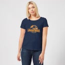 Jurassic Park Logo Tropical Women's T-Shirt - Navy