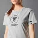 T-shirt Jurassic Park Primal Triceratops - Gris - Unisexe