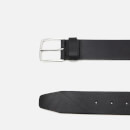 BOSS Men's Pin Buckle Vegetable Tanned Leather Belt - Black - 85cm/W32