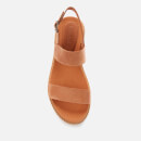 Timberland Women's Safari Dawn Leather Flatform Sandals - Rust