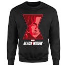 Black Widow Close Up Sweatshirt - Black