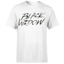 Black Widow Handwriting Men's T-Shirt - White