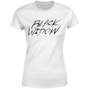 Black Widow Handwriting Women's T-Shirt - White