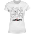Camiseta Viuda Negra Three Poses - Mujer - Blanco