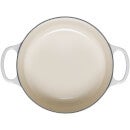 Le Creuset Signature Cast Iron Round Casserole Dish - 24cm - Meringue