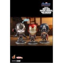 Hot Toys Avengers: Endgame Cosbaby Captain America, Iron Man and War Machine - Size S (Team Suit Version) (Set of 3)