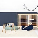 The Little Green Sheep Wooden Baby Play Gym and Charms Set - Rainbow Midnight