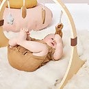 The Little Green Sheep Curved Baby Play Gym and Charms Set - Rainbow Honey