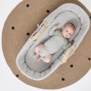 The Little Green Sheep Natural Quilted Moses Basket and Mattress - Dove