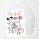 Flintstones New Baby Girl Greetings Card