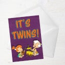 Flintstones It's Twins Greetings Card