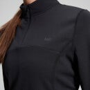 Power Ultra ¼ Zip Long Sleeve Top - Black